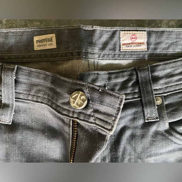 AG Adriano Goldschmied The Protege Denim Jeans Stretch Fabric Grey Straight Leg - Picture 2 of 12